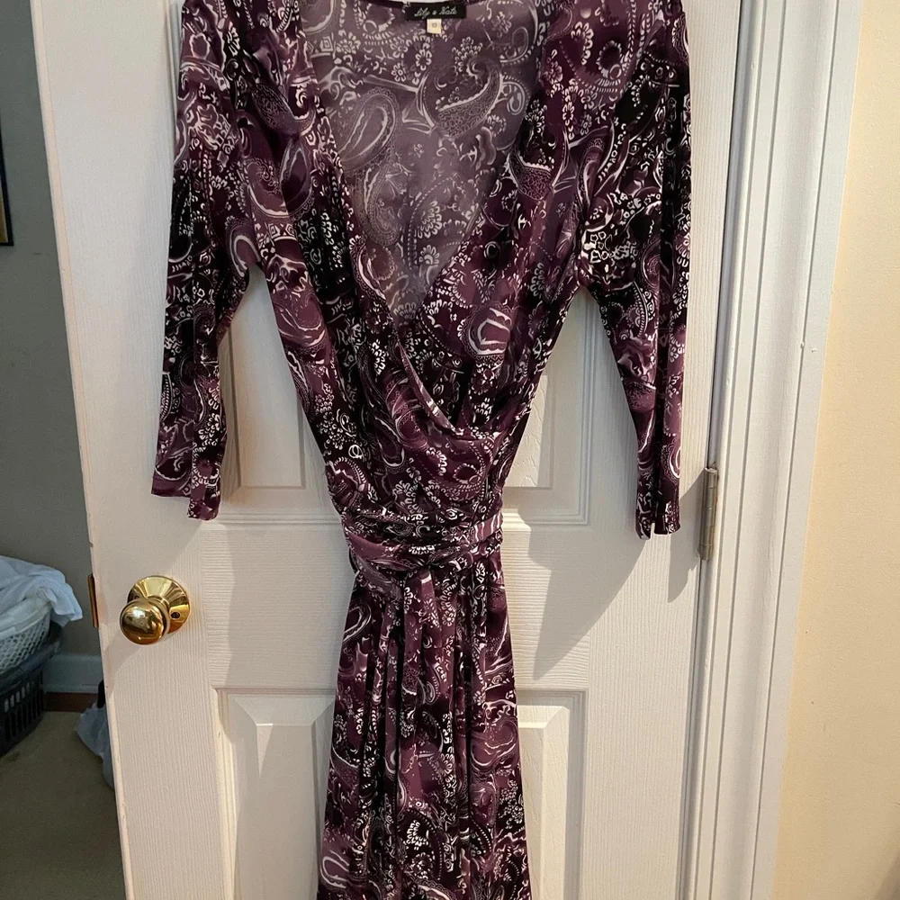 Lily and Kate purple wrap dress - Picture 1 of 5